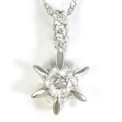 PT900　PT850　ネックレス　necklace　ダイヤ　0.20　ダイヤ　SI2　鑑定書　総重量約1.8g　約42cm