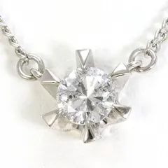 PT850　ネックレス　necklace　ダイヤ　0.50　鑑定書　総重量約4.1g　約41cm
