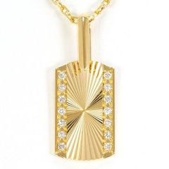 特別価格 k18六角形ヘキサゴンダイヤペンダントトップ ダイヤ：0.17ct 