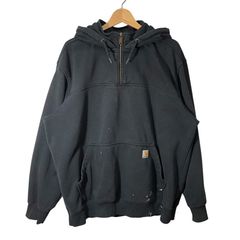 希少 Carhartt カーハート ORIGINAL FIT ハーフジップ アノラック