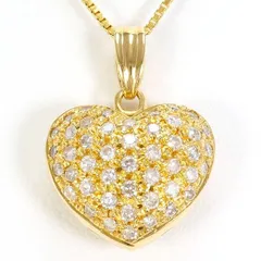 K18YG　ネックレス　necklace　ダイヤ　0.50　カード鑑別書　総重量約4.9g　約45cm
