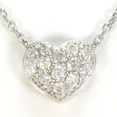 PT900　PT850　ネックレス　necklace　ダイヤ　0.13　総重量約2.5g　約40cm