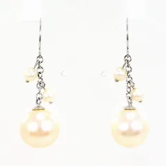 K10WG　ピアス　pierced earrings　パール（真珠）　総重量約2.0g