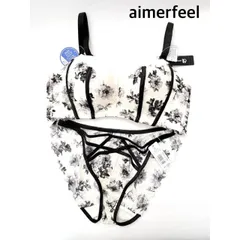 【新品】aimerfeel   エメフィール　超盛ブラ&ショーツ　D75/L   セット　送料込み　6463061