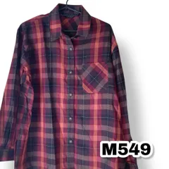 MARTINA FRANCA(マルティーナ・フランカ) チェック柄 長袖シャツ 赤色 黒色  L~LLサイズ メンズトップス 新品タグ付き 美品　管理M549