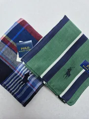 【新品】POLO RALPH LAUREN メンズハンカチ & タオルハンカチ セット