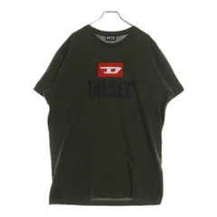 DIESEL (ディーゼル) フロントロゴ 半袖 Tシャツ カットソー  カーキ  A09750