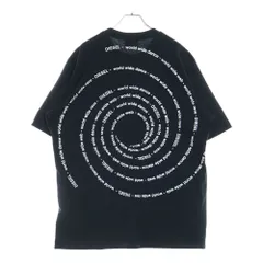 DIESEL (ディーゼル) T-JUST-L8 バックプリント半袖Tシャツ ブラック A11343