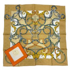 新品同様 HERMES エルメス スカーフ カレ90 LES TUILERIES