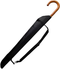 新品 〔NURENAI傘〕長傘専用 全面 マイクロファイバー 傘カバー 肩掛け ロングタイプ 超吸水 傘専用 カバー ケース 傘ケース 袋 〔75cm ブラック〕