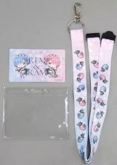 [중고] 잡화 렘&램 스트랩 부착 카드 케이스 [Re:제로부터 시작하는 이세계 생활]