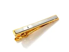 YVESSAINTLAURENT イヴサンローラン ネクタイピン タイクリップ アクセサリー ビジネス 紳士 メンズ ゴールド系×シルバー系 DL8603