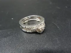 Folli Follie フォリフォリ ラインストーン ハートモチーフ リング 指輪 アクセサリー 約14号 レディース シルバー系 DL5898