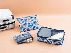 【在庫処分特価】トラベルポーチ 3点セット 旅行用 衣類収納 コスメ モバイル整理