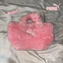 ヴィンテージ プーマ ファー ピンク トートバッグ