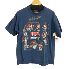ナツメグ NUTMEG 1992 USA Dream Team Basketball T-Shirt MADE IN USA 刺繍Tシャツ メンズ import：L 