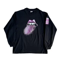 90s The Rolling Stones Voodoo Lounge Spiked Tongue リップタン スパイクタン 長袖 Tシャツ Lサイズ ローリングストーンズ ツアー ロックTシャツ バンドTシャツ Vintage ヴィンテージ ベロ