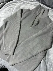 ドローフィット ハーフジップアップ ニット M