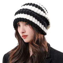 [SIVAN] ニット帽 メンズ レディース 冬 防寒 【究極の防寒対策・大きいサイズの決定版・ふんわり肉厚な生地感・小顔効果 】 暖かい 肌に優しい 伸縮性 柔らかい 抗菌防臭 ニット帽子 防寒ニット帽 帽子 無地 シンプル 通勤通学 フリーサイズ 男女 0