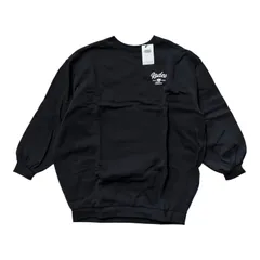 RODEO CROWNS トレーナー ワイドスウェット ブラック ビッグロゴ オーバーサイズ メンズ FREE タグ付き新品【Z1745】