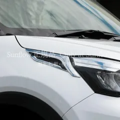 人気商品★トヨタ Raize / ダイハツ Rocky 専用 フロントヘッドライト 電鍍 装飾バー ヘッドライト眉 立体感アップ 高級感向上 ABS製 MQP131Q277