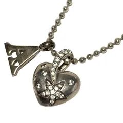 FolliFollie(フォリフォリ) ネックレス - シルバー×クリア ハート/A