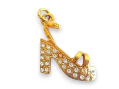 サルヴァトーレフェラガモ Salvatore Ferragamo 靴 ヒールモチーフ ラインストーン トップ ペンダントトップ ゴールド系 アクセサリーのサムネイル