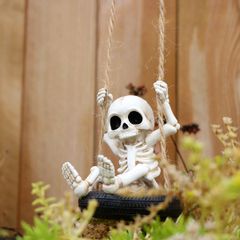 釣りをする スケルトン 置物 2体セット ハロウィン 飾り - メルカリ
