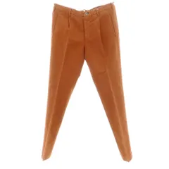 【新品アウトレット】インコテックス INCOTEX TAPERED FIT ストレッチコットン カジュアルスラックスパンツ オレンジブラウン【サイズ48】【メンズ】