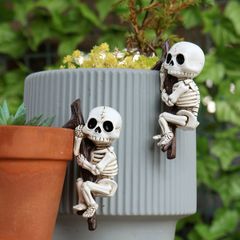 釣りをする スケルトン 置物 2体セット ハロウィン 飾り - メルカリ