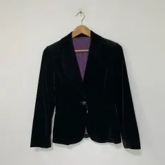 ユナイテッドアロー 東京 日本 ヴィンテージ ツアーベルベット Single ボタン ブレーザー ジャケット