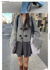 ポスター ケーブル編み アルパカ トゥー フォース カーディガン