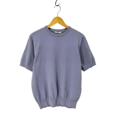 スローン SLOANE 18G二重臼天竺 半袖クルーネックニット レディース  4