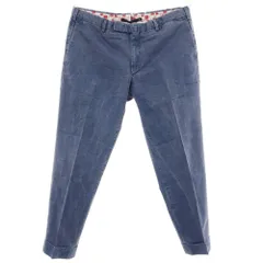 【中古】インコテックス INCOTEX コットン カジュアルスラックスパンツ ネイビー【サイズ52】【メンズ】