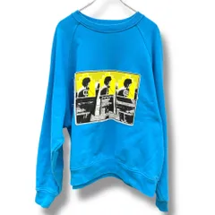C.E CAVEMPT TRANSMISSION BIG CREW NECK Lサイズ ブルー CES25CS04