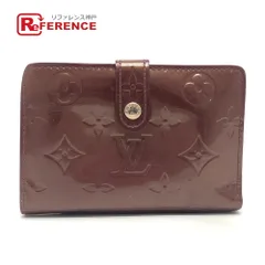 LOUIS VUITTON ルイヴィトン 2つ折り財布 ポルトフォイユ・ヴィエノワ M91524 モノグラムヴェルニ ルージュフォーヴィスト ワインレッド