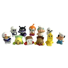Anpanman アンパンマン 指人形 まとめ売り11体セット  バイキンバン メロンパンナ バタコ ジャムおじさん 等      / 240002232395