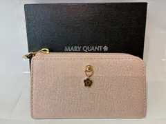 MARY QUANT マリークヮント キーケース ラメフィルム ピンクベージュ デイジー