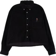 古着 ラルフローレン Ralph Lauren BLAIRE ポロベア 長袖 ボタンダウン コーデュロイシャツ メンズXXL相当/evb033132