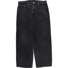 古着 ラルフローレン Ralph Lauren POLO JEANS COMPANY ブラックデニム テーパードデニムパンツ メンズw34相当/eaa611814