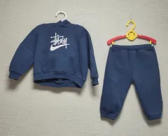 STUSSY ステューシー ネイビー フード トレーニングウェア セット 90