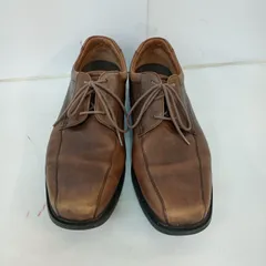 Clarks 1825 Plus ビジネスシューズ ブラウン 26cm 紐タイプ クラークス レザー 仕事 ローファー