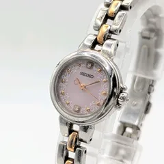 SEIKO TISSE Watch Solar Ladies Round Pink dial Gold Silver Combi Date Y2K 00S セイコー ティセ 時計 ソーラー レディース ラウンド ゴールド シルバー コンビ ヴィンテージ 稼働品
