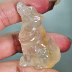 ゴールデンヒーラー✨オオカミ✨カービング✨