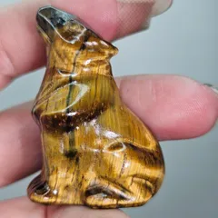 タイガーアイ✨オオカミ✨カービング✨