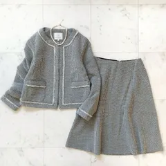 【ビューティアンドユース ユナイテッドアローズ】ツイードスーツセットアップ　ジャケットMサイズ スカートSサイズ フォーマル