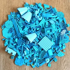 レゴ 正規品 中古 まとめ売り 約700g 水色系 大量 レゴブロック【管理番号：3085】