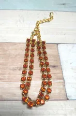 二連ブレスレット　オレンジ