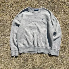 ポロ (POLO RalphLauren) グレー クルーネック スウェット