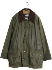 イギリス製 ★ バブアー ビューフォート オイルド ジャケット メンズ XL 程/ 3ワラント パイル ライナー付き ハーフ コート 大きいサイズ